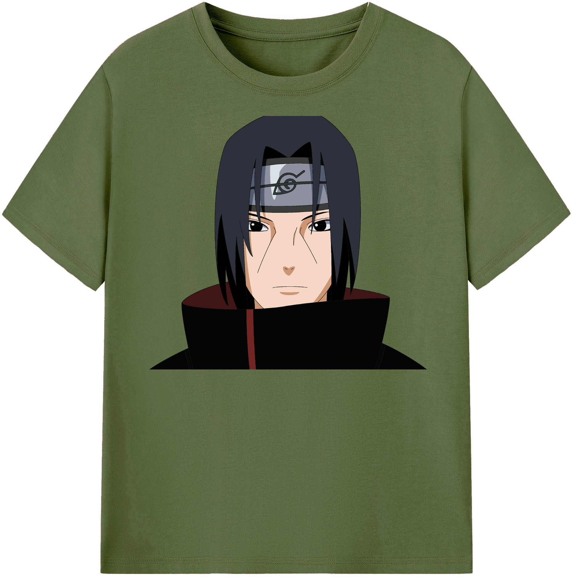 （画像用） NARUTO -ナルト- うちは イタチ Uchiha Itachi 綿100％半袖Tシャツ（フロントプリント）